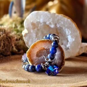 Chakra – Armband Sodaltih mit Swarovski-Kreuz