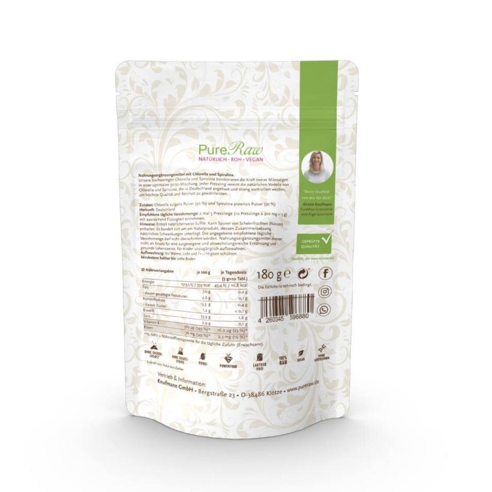 Chlorella & Spirulina Presslinge Mix - Das Kraftduo – Bild 3