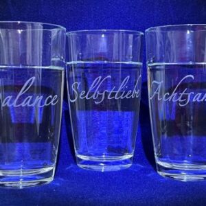 3er Gläser Set “Streßfrei und im Gleichgewicht”